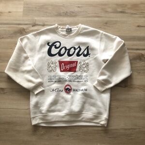 Coors Original White Crew Neck Sweater